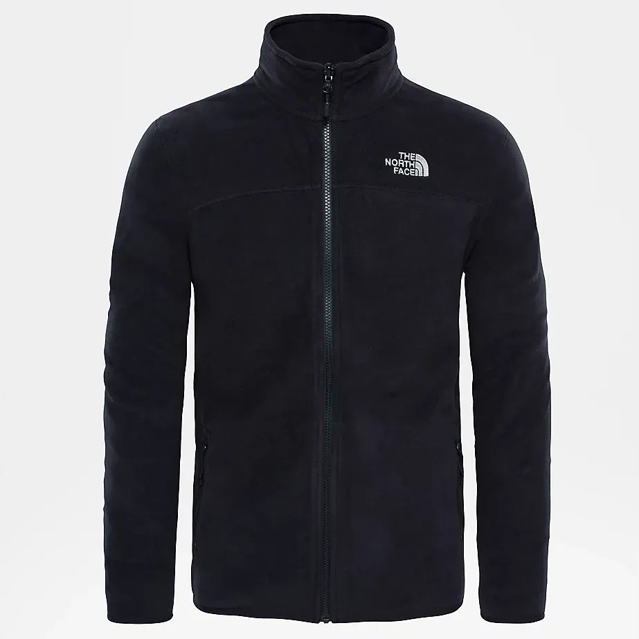 The North Face 100 Glacier Full Zip Fleece | BLACK practical gear Cold Morning