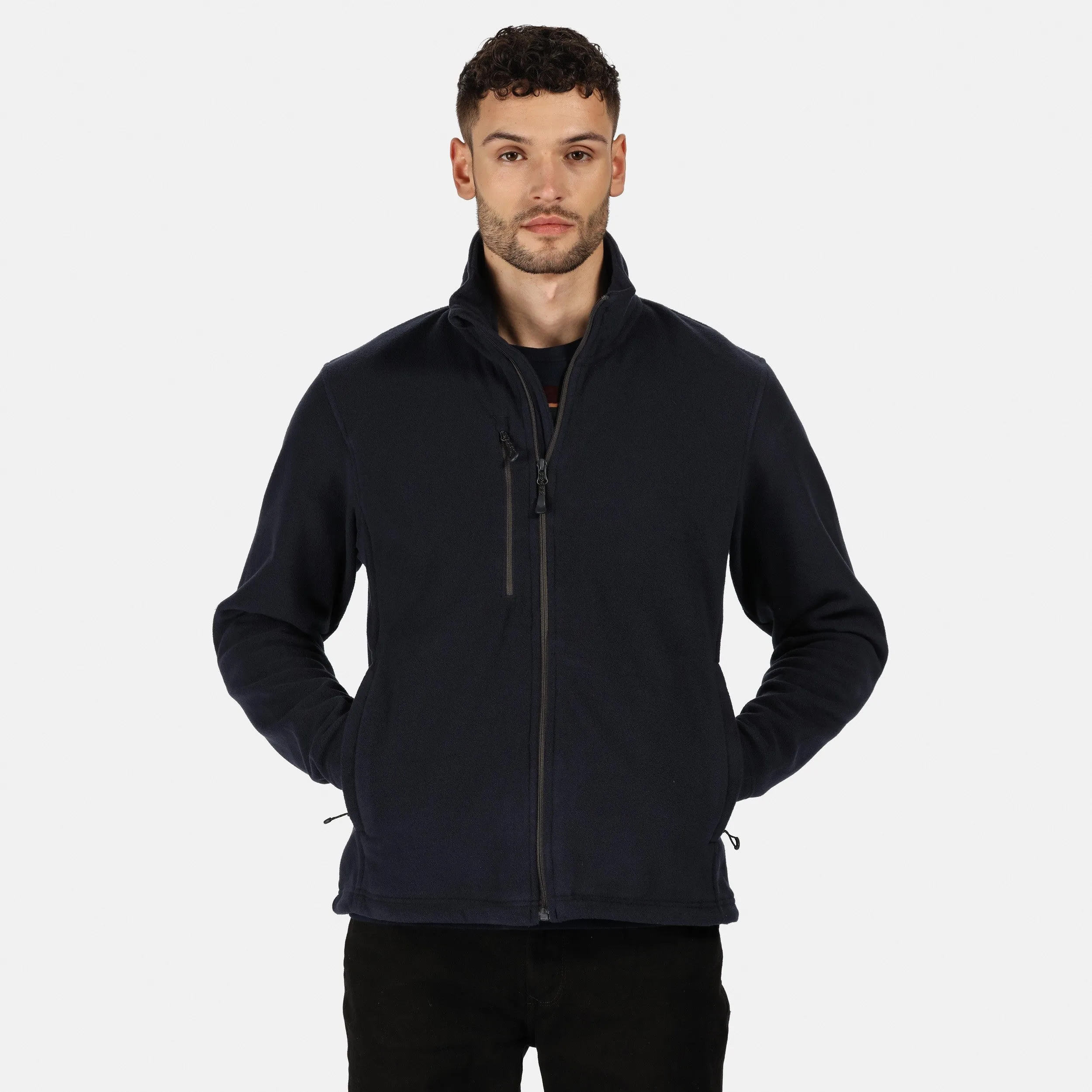 Seasonal Wear Outdoor Task Honestly Made Recycled Fleece Jacket | BLACK