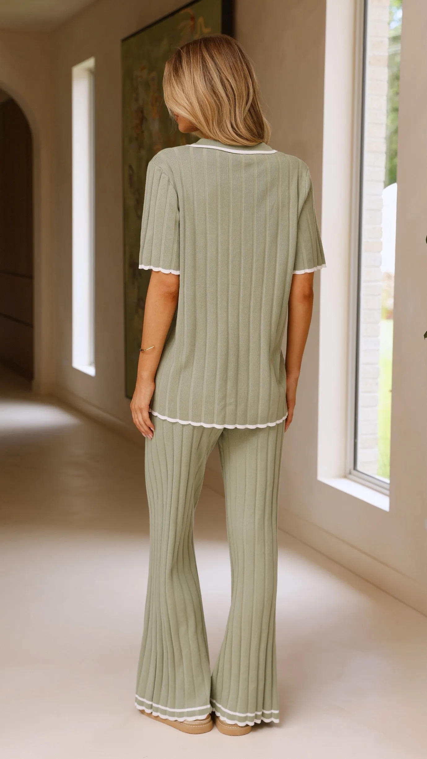 Shaylie Button Up Shirt - Sage Sustainable Base Athletic Wear