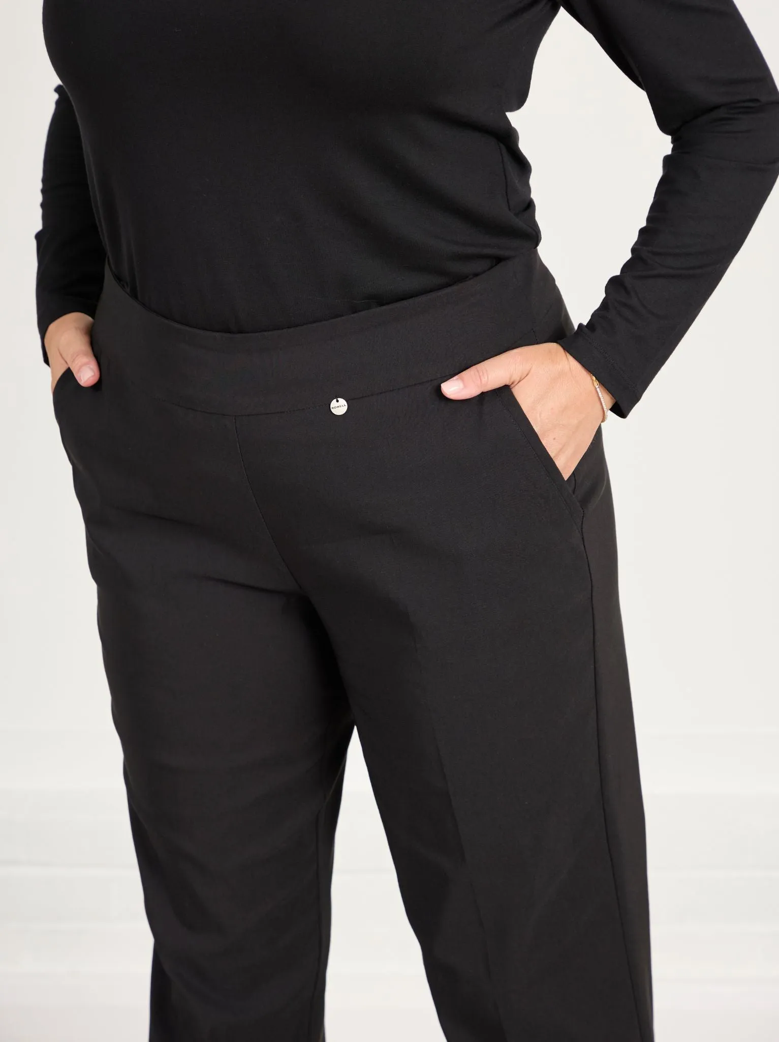 Day Comfort Diana by ROBELL Stretch Trouser - Black