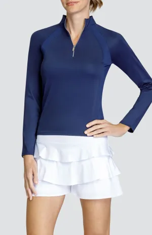 Imelda Top - Navy Blue - FINAL SALE Flexible Fit Comfortable All Day Wear