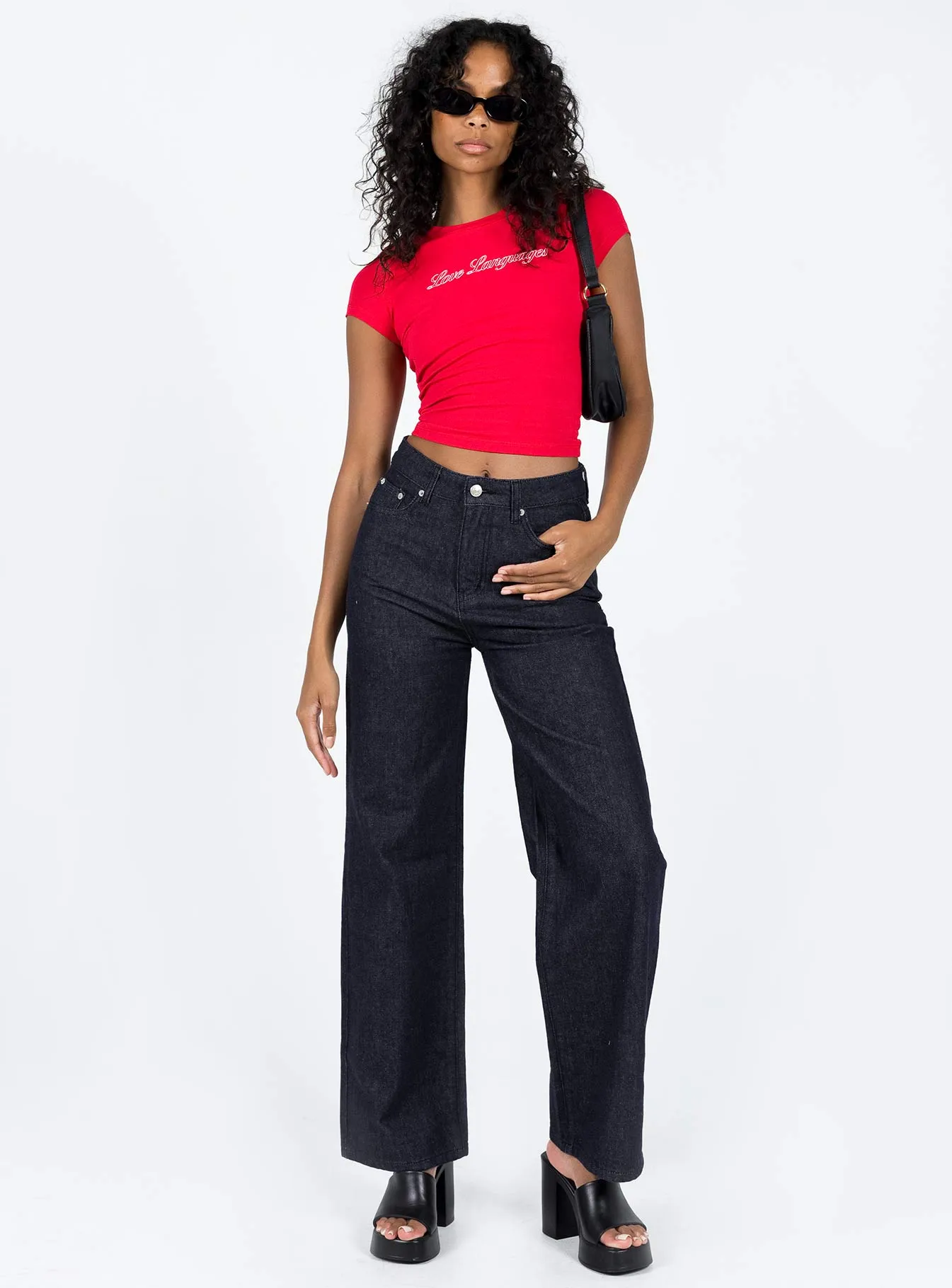 Indiyah Denim Jean Athlete Fit Holiday Vibes Breathable Lining