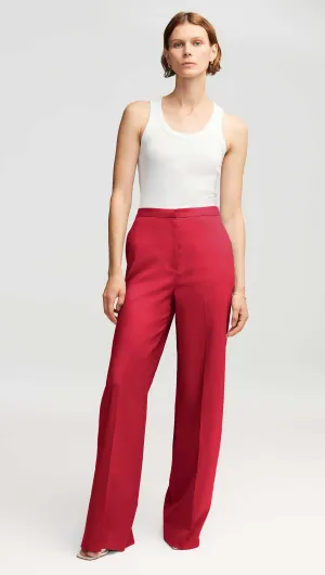 Jones Trouser in Seasonless Wool | Carmine Relaxed Wear