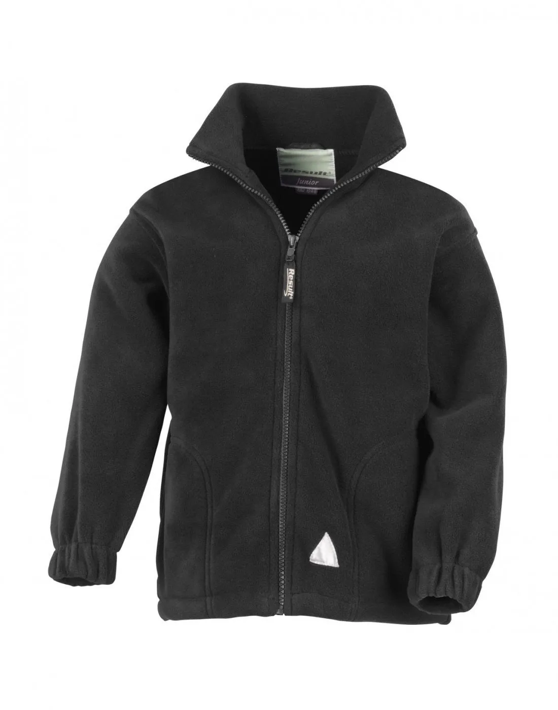 Junior Full Zip Active Fleece Jacket | BLACK Comfy Layers Smart Comfort