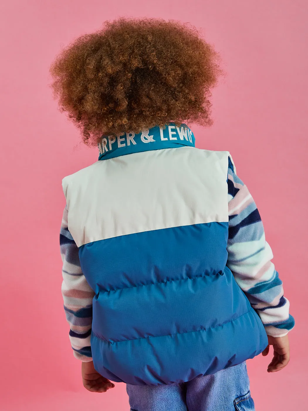 Kids Santana Puffer Gilet Eco Friendly Dye Frictionless Lining
