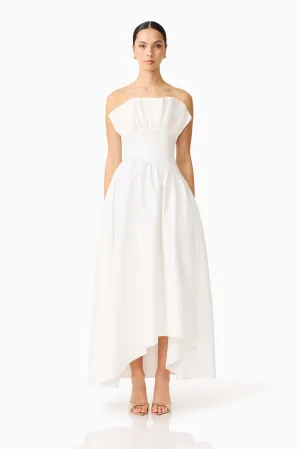 TemperatureRegulatingFabric Laurel Sleeveless Maxi Dress In White