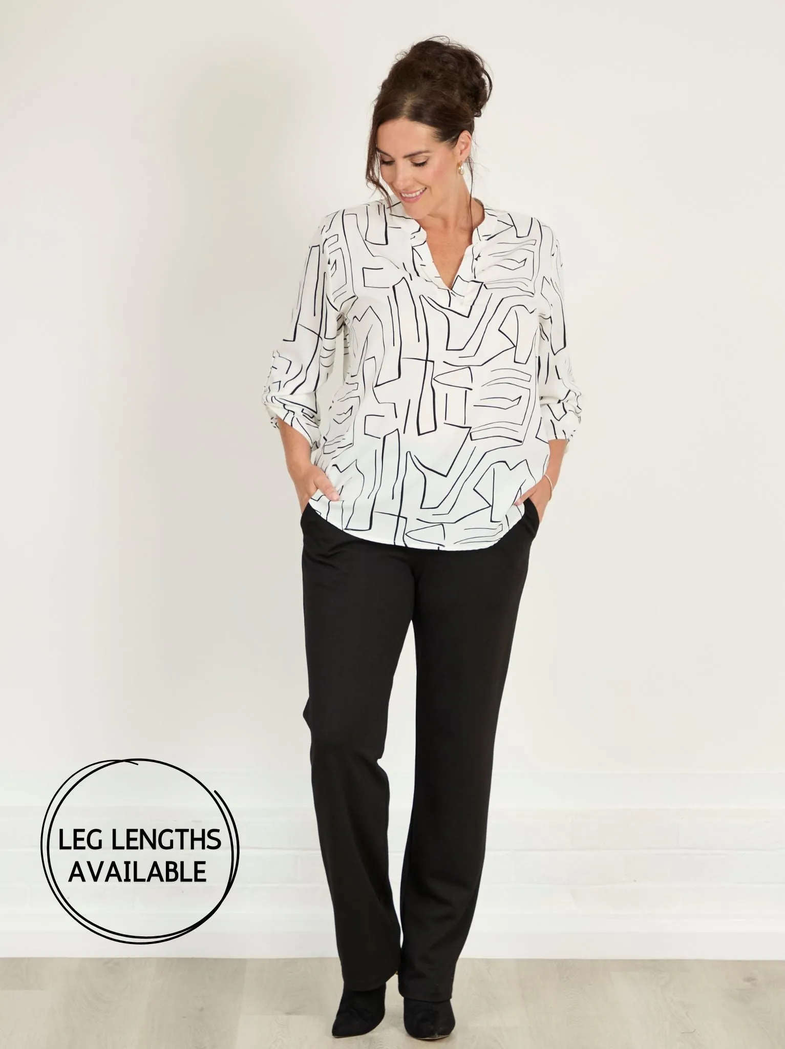 Body Movement Roberta Ponte Di Roma Trouser - Black