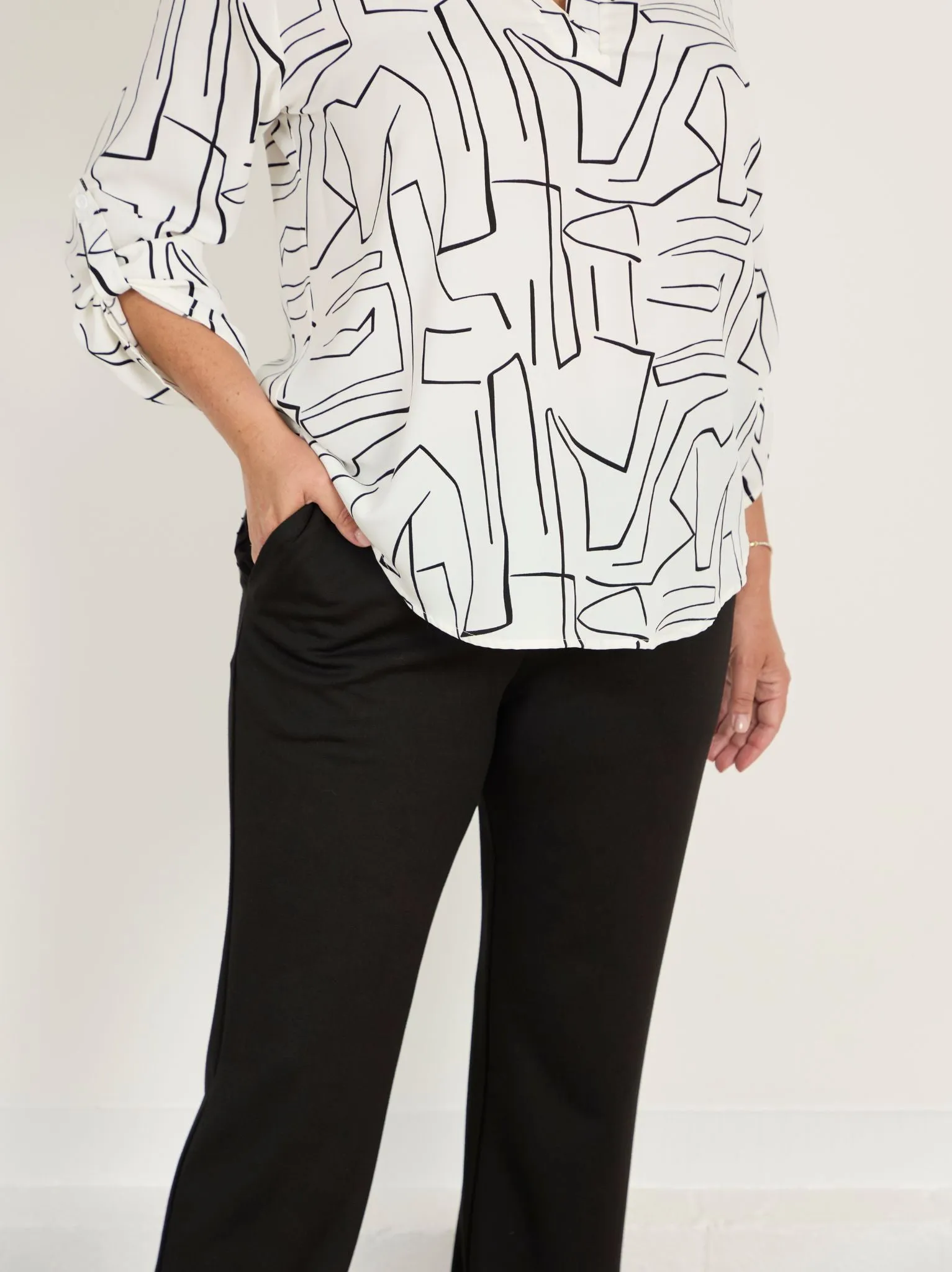 Sport Comfort All Occasion Roberta Ponte Di Roma Trouser - Black