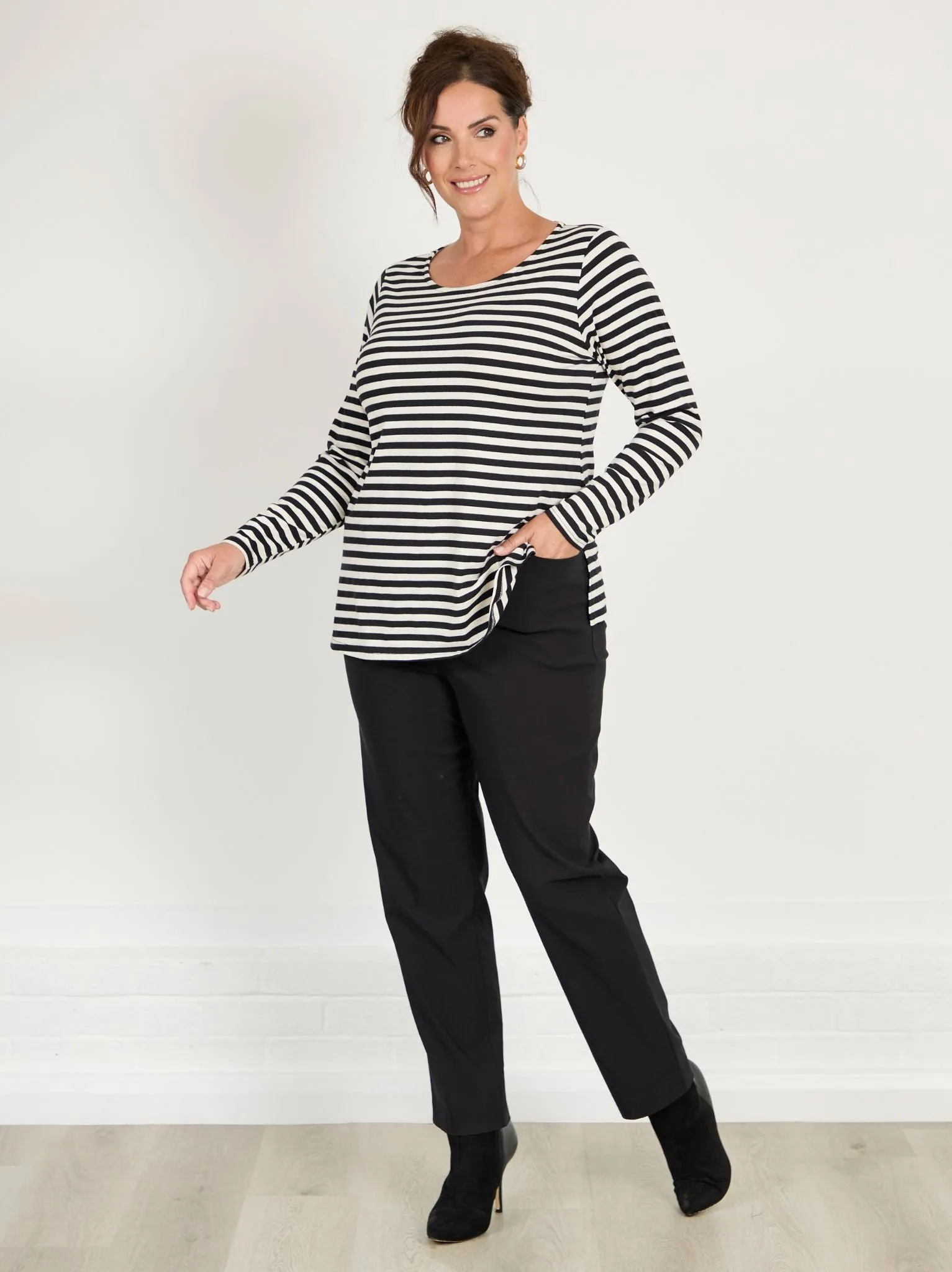 AntiStaticTreatment Warm Fit Ruth Stretch Trouser - Black