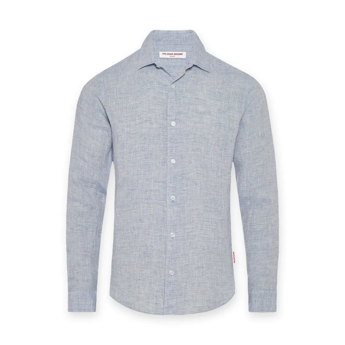 Orlebar Brown - Giles Linen TF Shirt in Navy/White Effortless Fashion Relax Style Trend