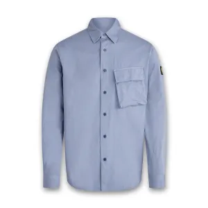Basic Piece Comfortable and Chic Belstaff - Scale Garment Dyed Shirt in Blue Flint