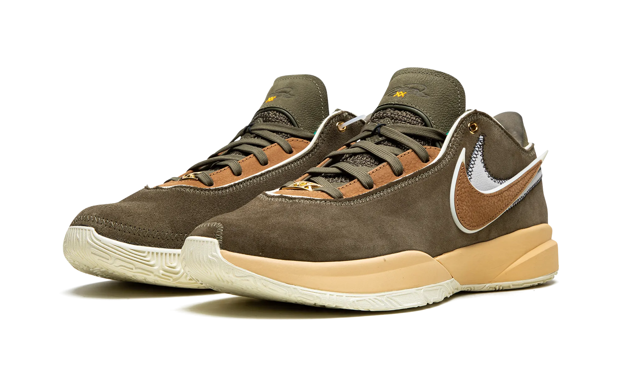 running in national tracks shoes Sports equipment LeBron 20 "Olive Suede"