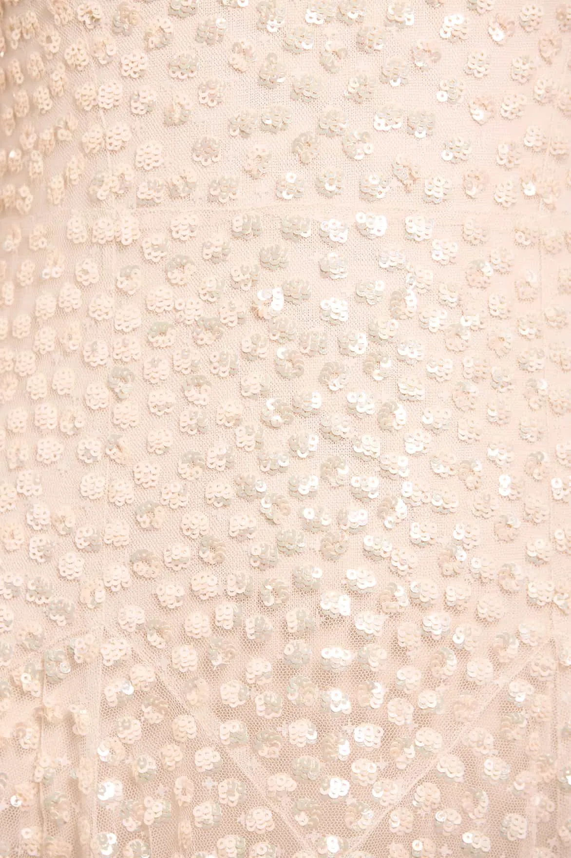 Leila Dot Sheer Ankle Gown Quiet Glow Skin Tone