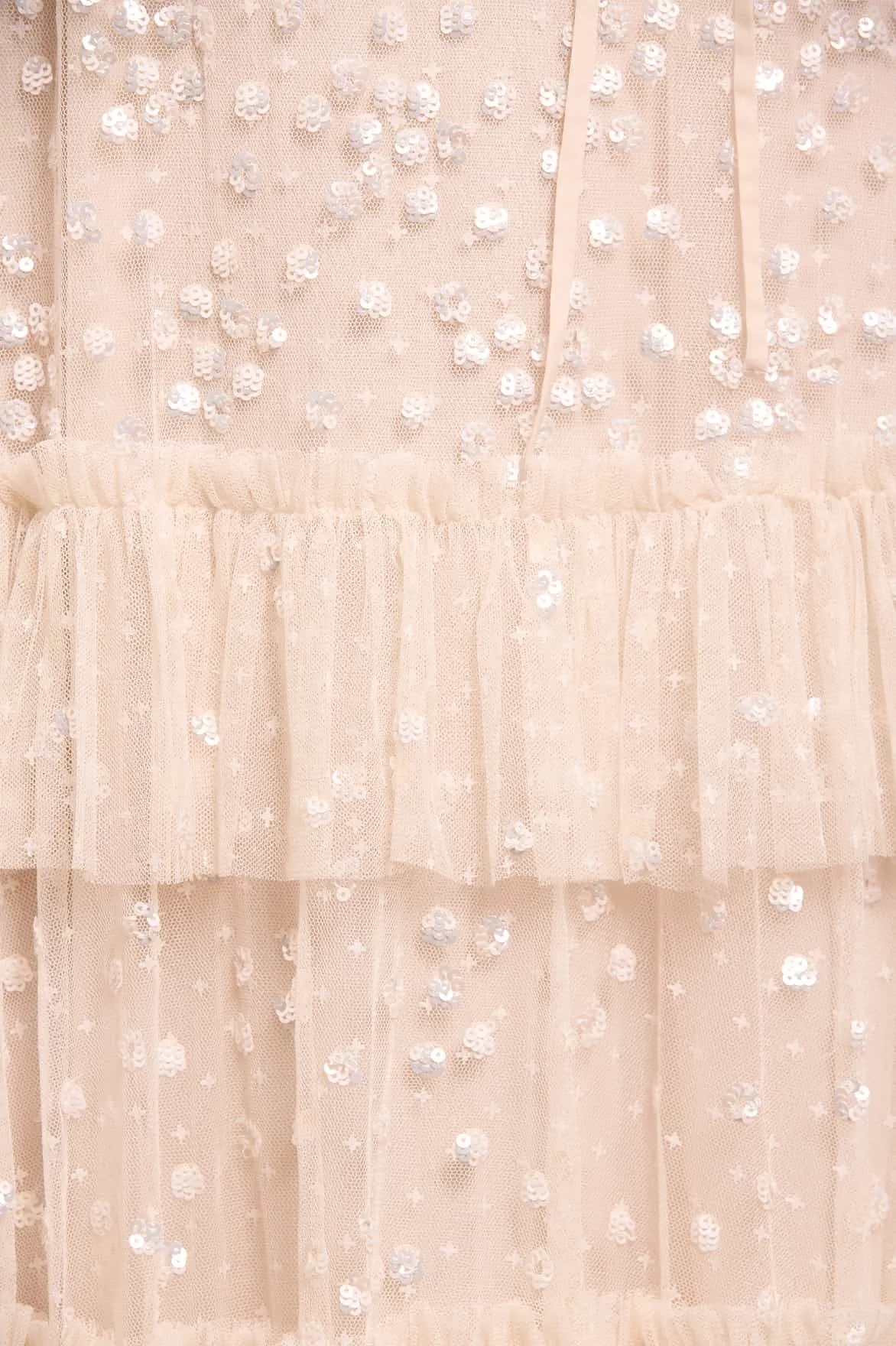 Leila Dot Tiered Cape Ankle Gown Urban Feel