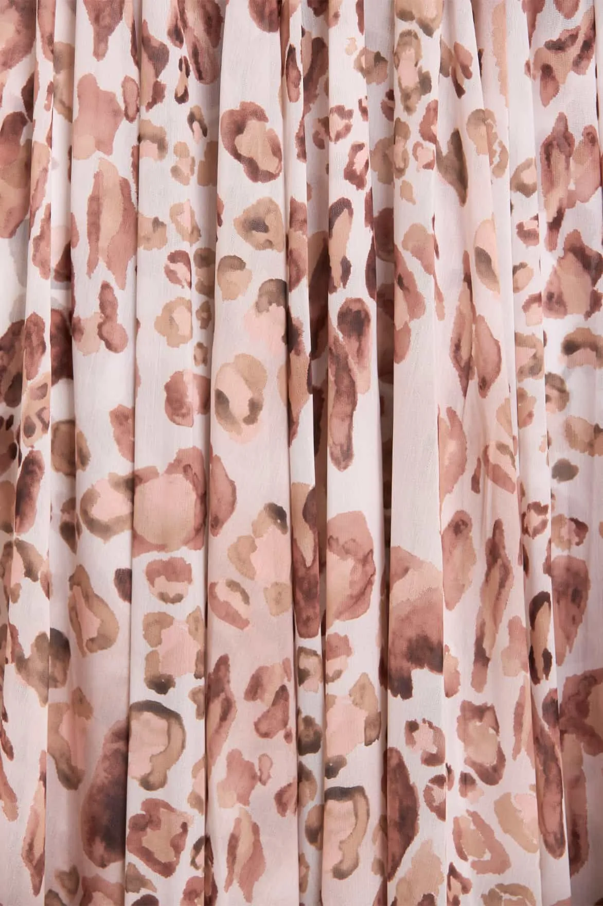 Luxury Feel Leopard Chiffon Smocked Ballerina Dress