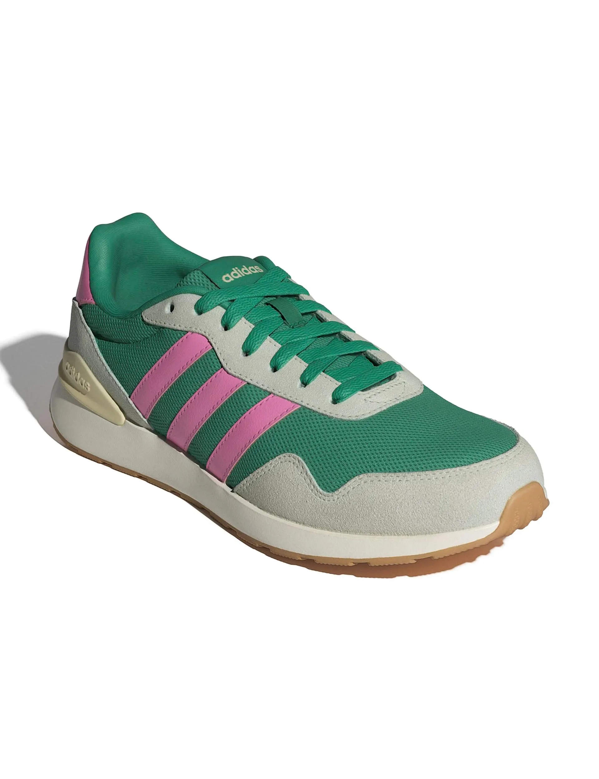Slip Ease Slip Friendly Run 60S 4.0 Shoes - Semi Court Green/Bliss Pink/Warm Vanilla