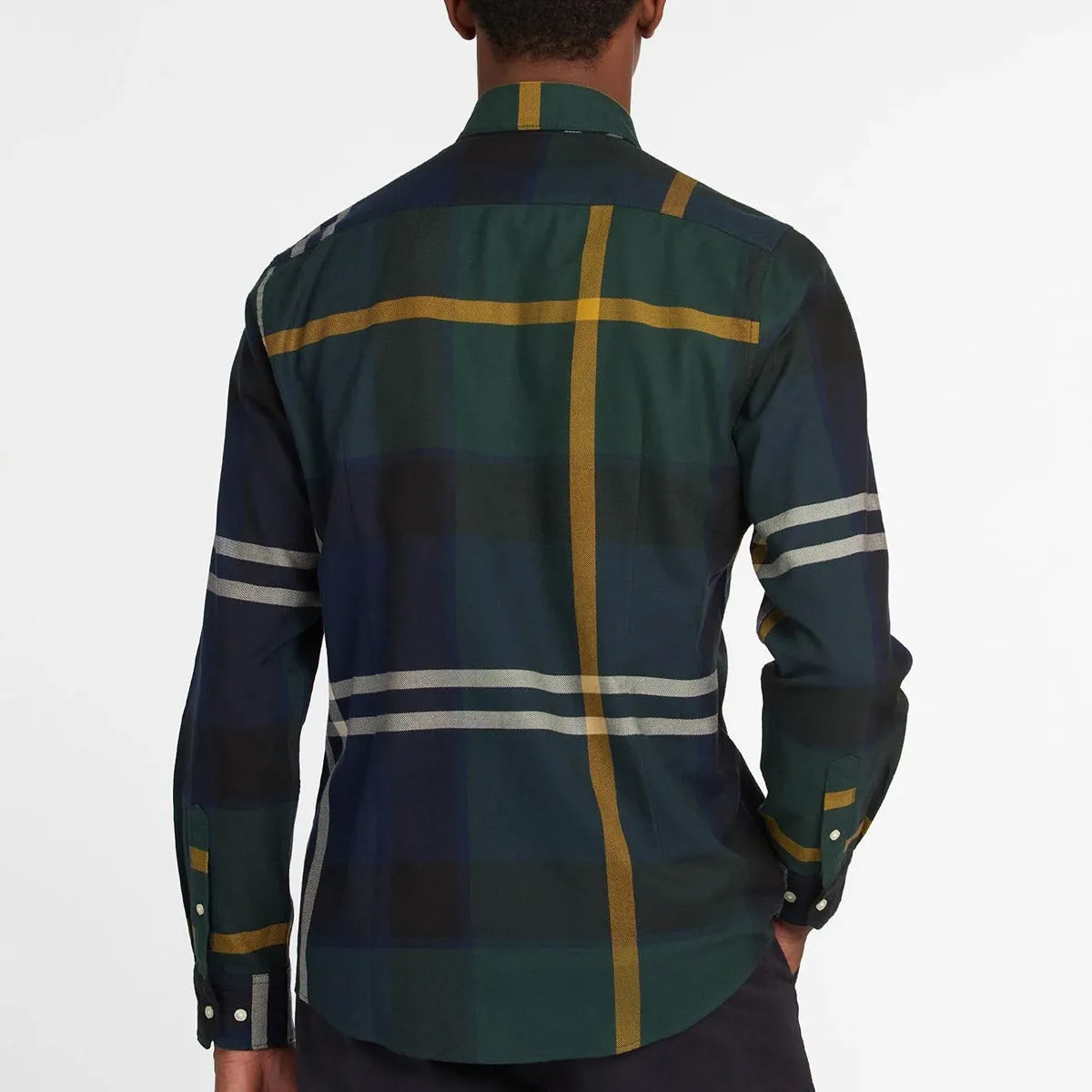 Versatile Layering Piece Cozy Layer Fit Barbour - Dunoon Tailored Fit Shirt in Seaweed Tartan