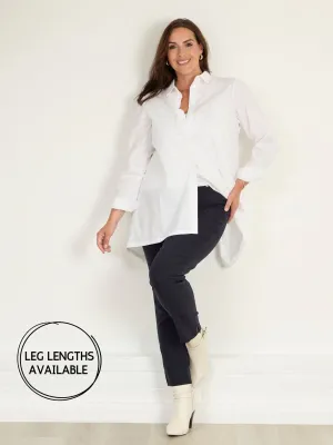 Marie FL by ROBELL Fleece Lined Trouser - Navy Heat Control