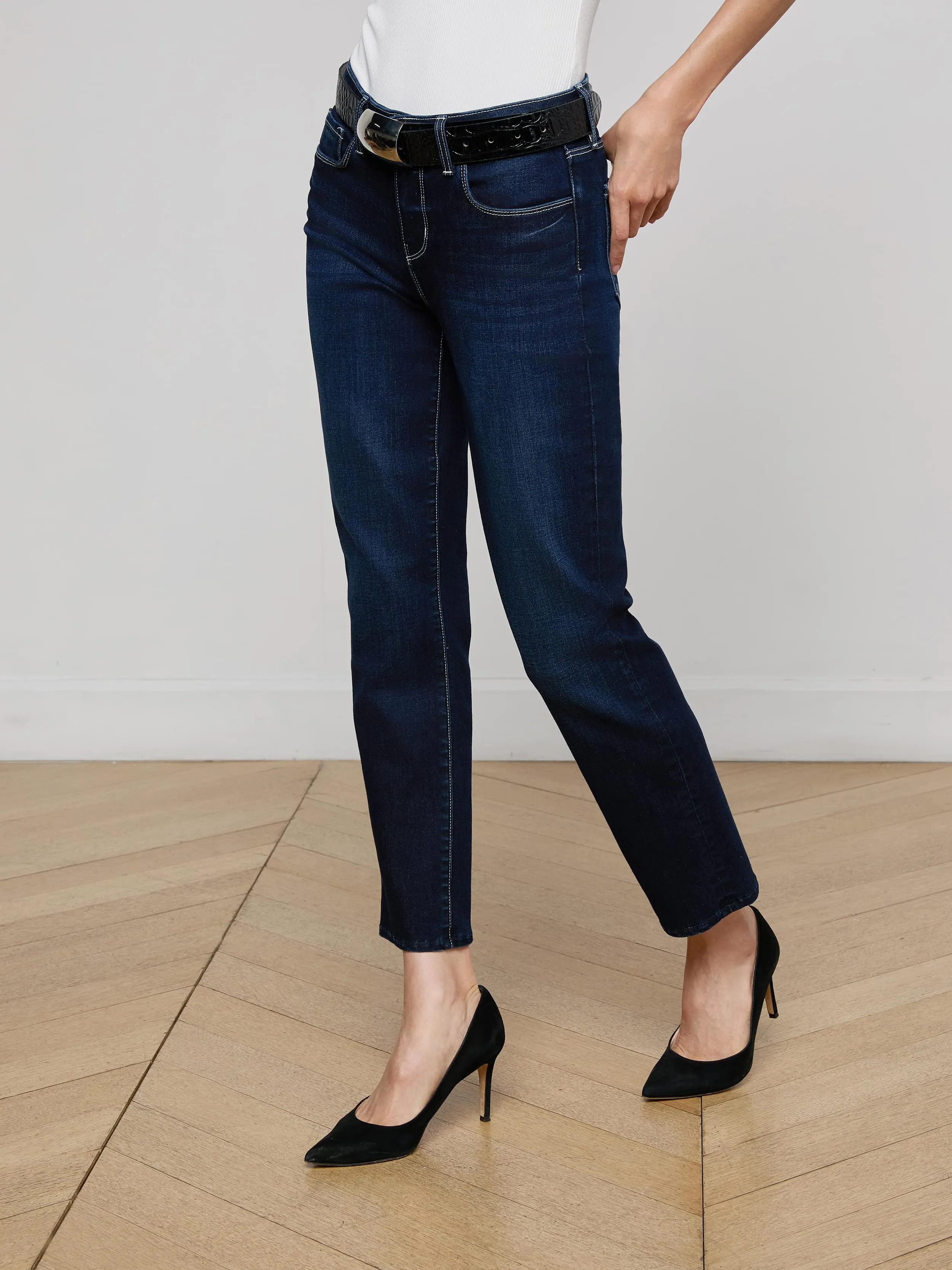 Aiden Low-Rise Slim-Leg Jean Daily Essentials