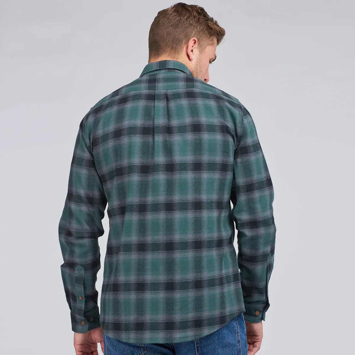 Elegant Detail Active Lifestyle Barbour Intl. - Joshua Check Shirt in Deep Green