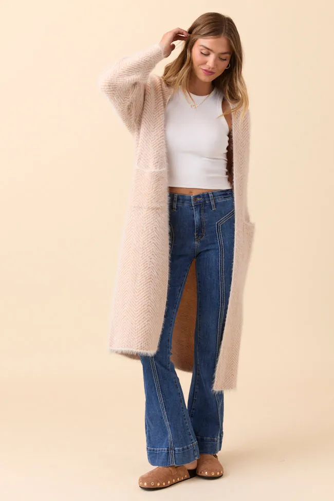 Transitional Wear Laken Herringbone Sweater Coat SALE