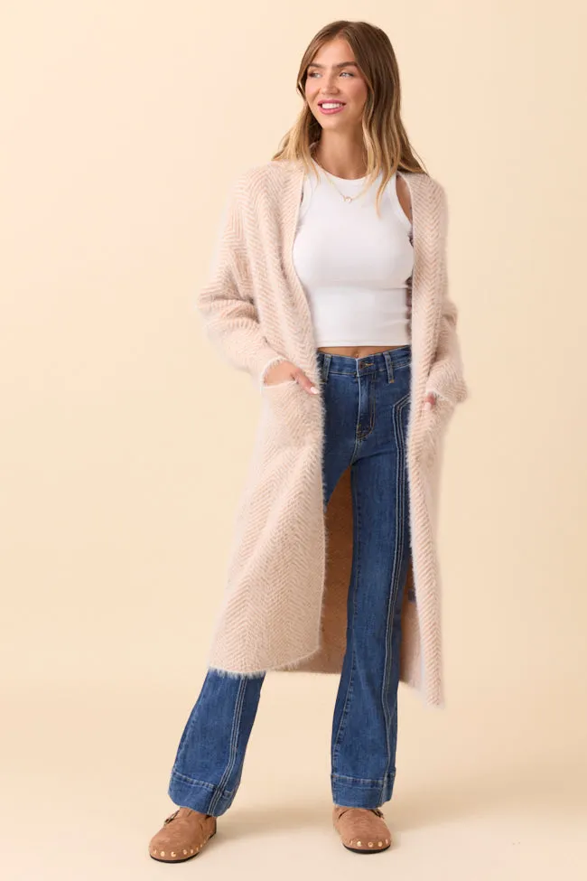 Laken Herringbone Sweater Coat SALE Simple Modern Piece