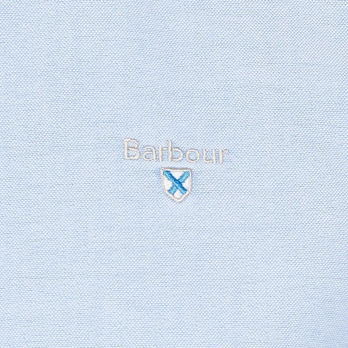 Sporty Flex Barbour - Oxford 3 Tailored Fit SS Shirt in Sky Blue