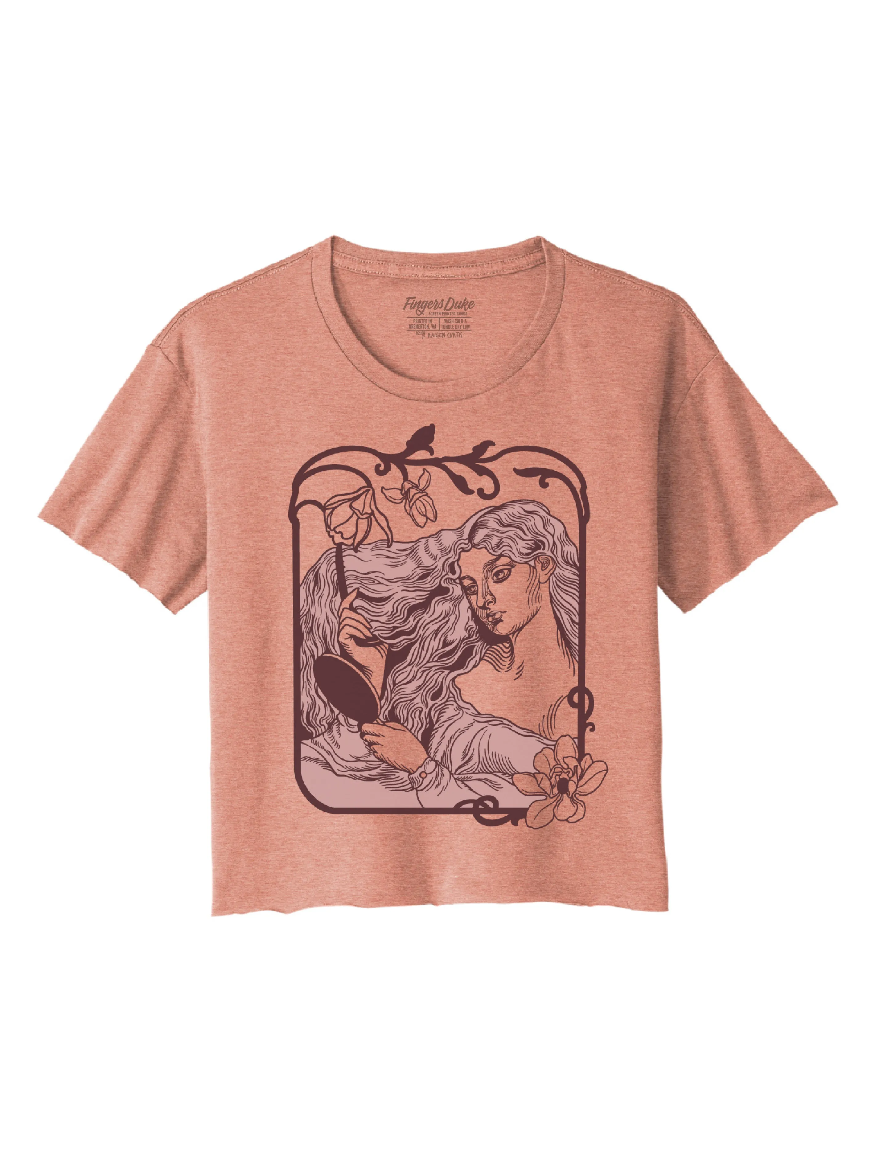 Lilith ?? Cropped T-Shirt Garment Washed Texture Classic Comfort Style