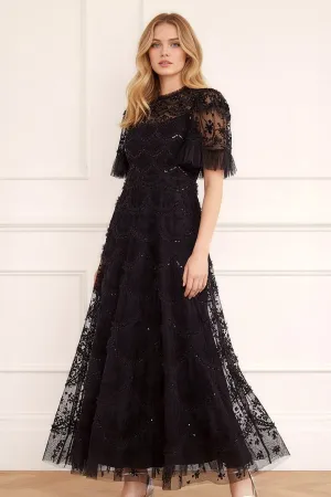 Bold colors Stylish day dress Lily Bloom Ankle Gown