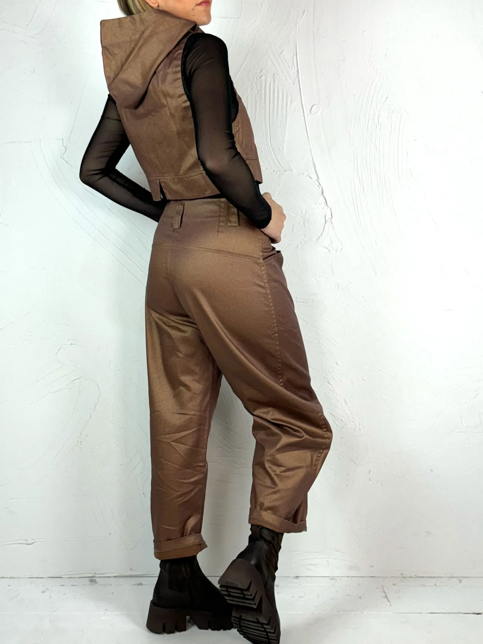 Lurdes Bergada Copper Trousers 360 Non Clip Slim Profile