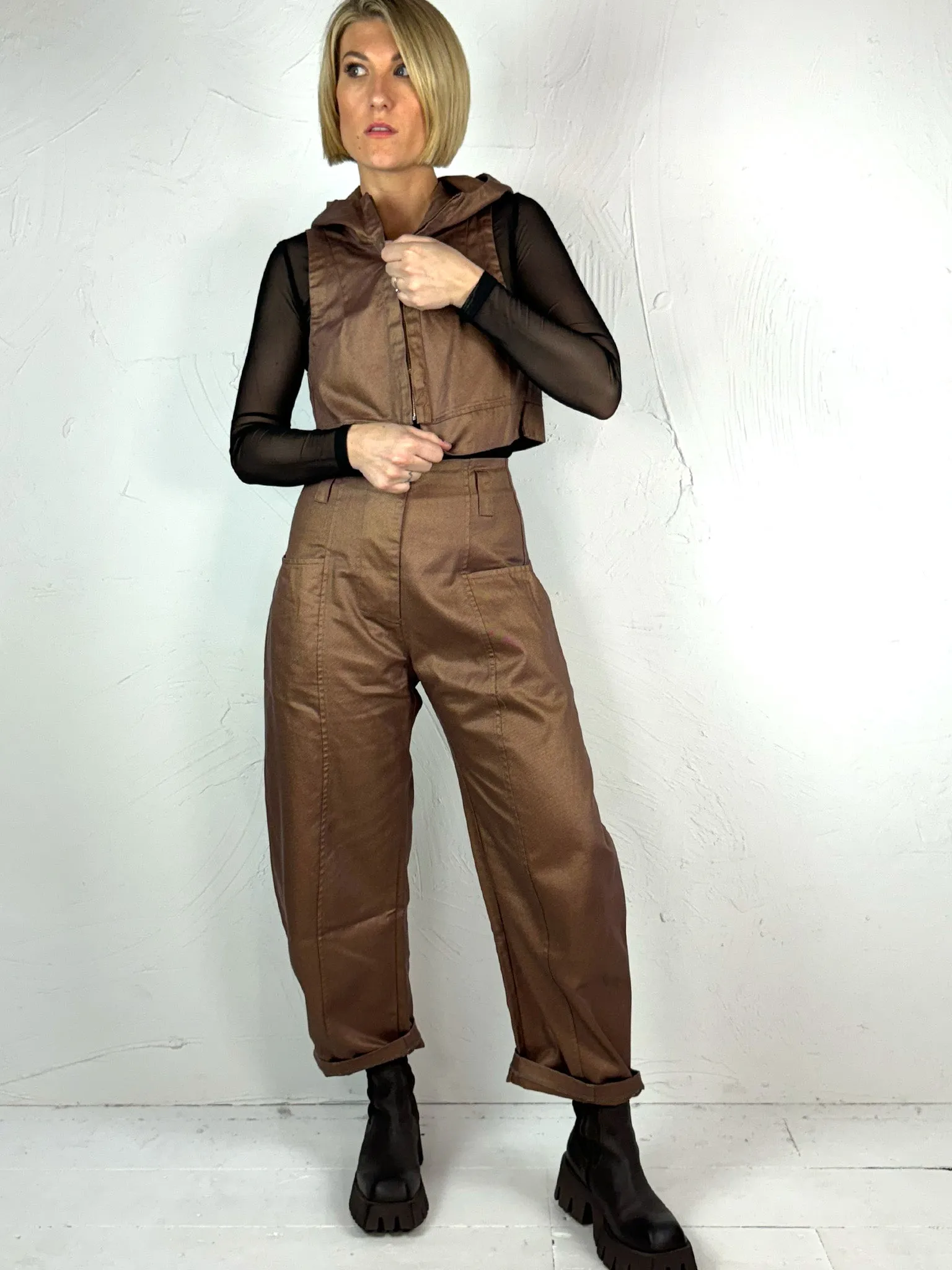 Lurdes Bergada Copper Trousers 360 All Occasion Modern Relaxed