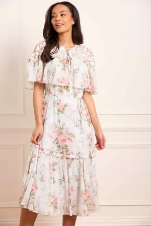 Madame Rose Carla Chiffon Cape Ballerina Dress Soft Waist