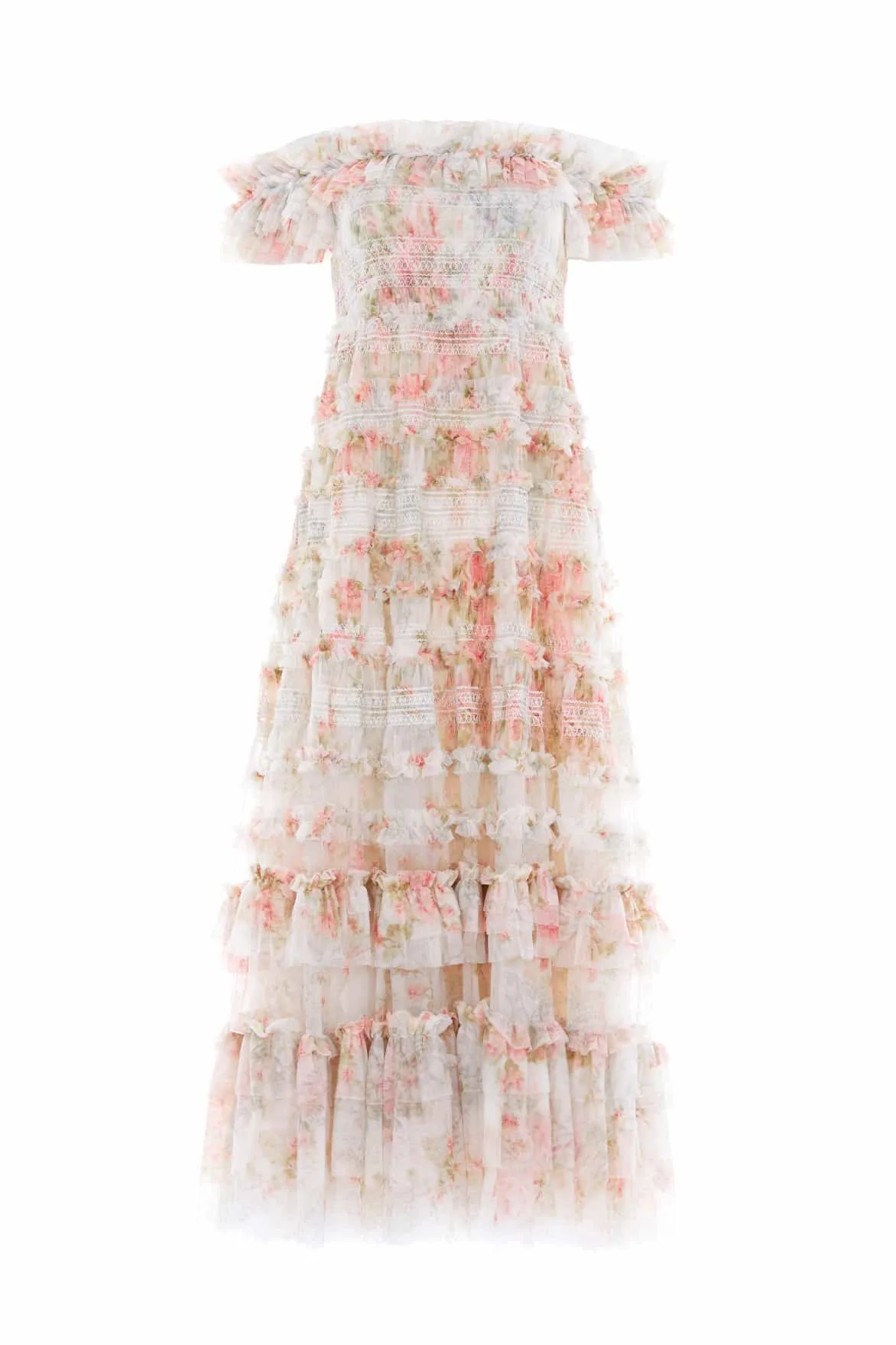 Unisex Option Madame Rose Elodie Off-Shoulder Ankle Gown