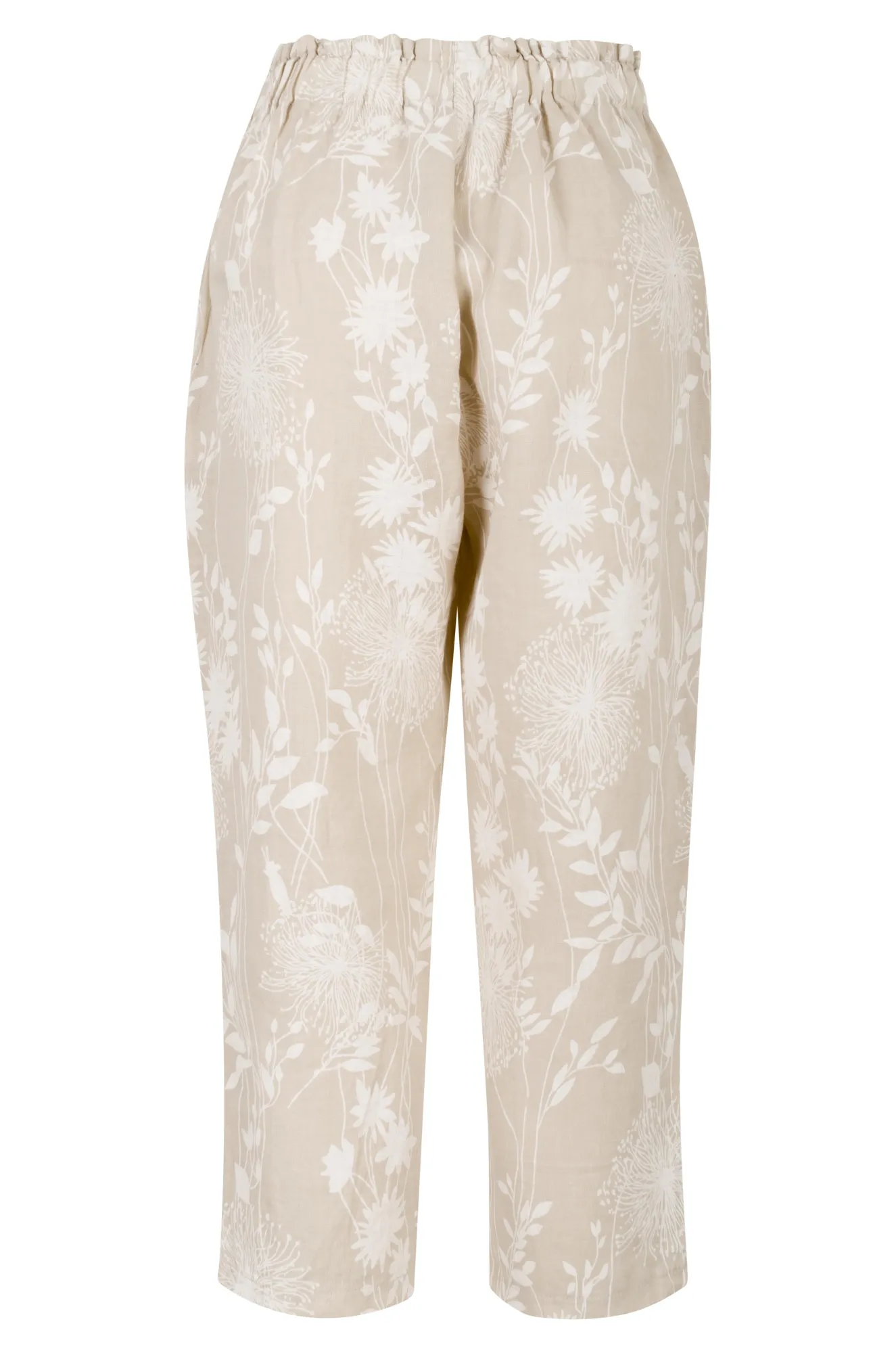 Flex Wear Made in Italy Mid Calf Pants | Sand Garden | 0206A1