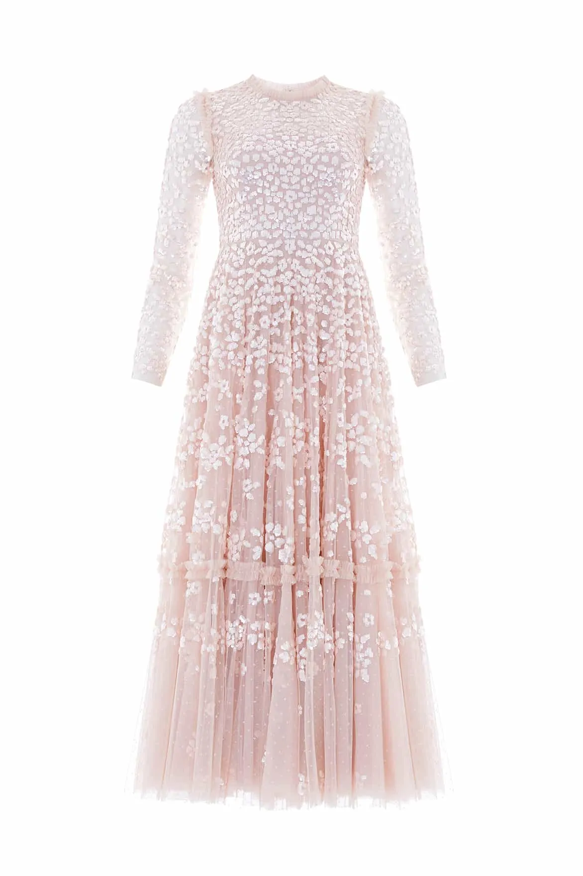 Soft touch evening dress Light Sheen Maeva Ankle Gown