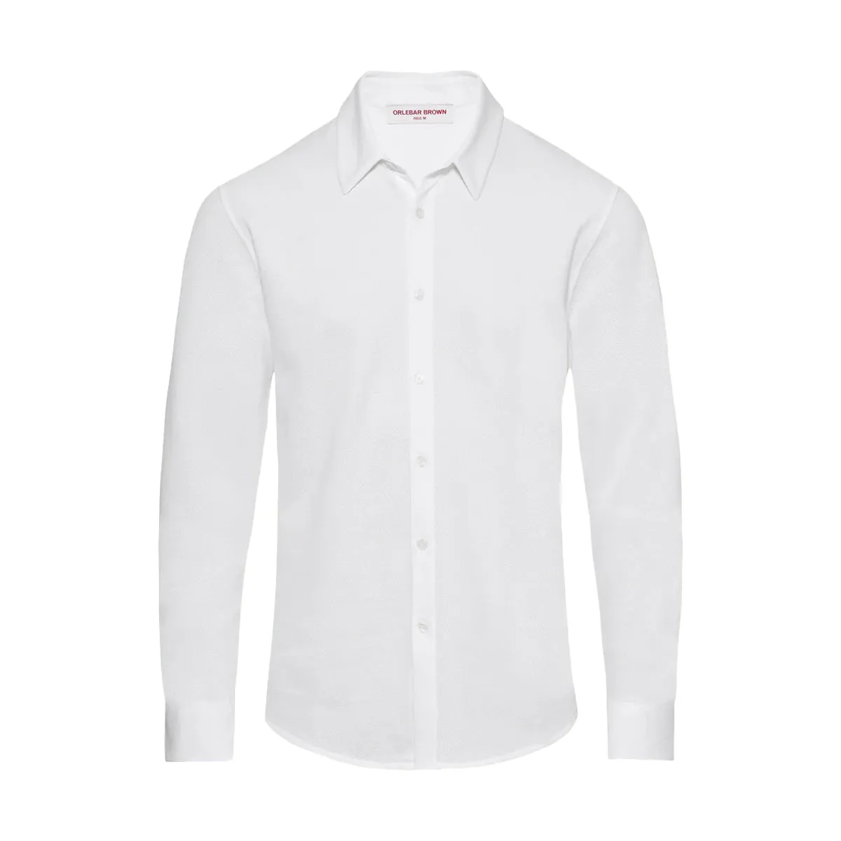Effortless Comfort Design Printed design Orlebar Brown - Giles Pique Shirt in White