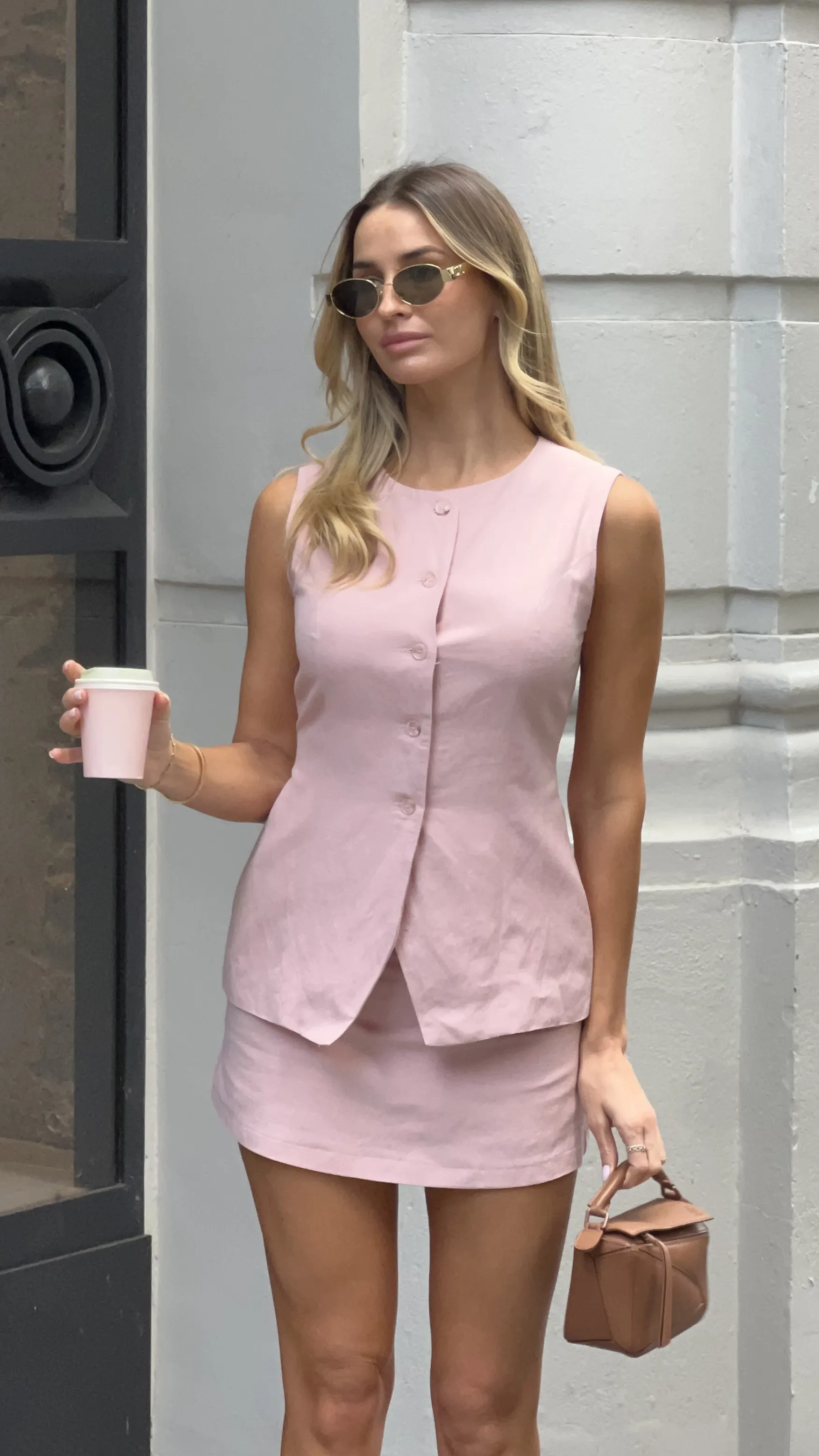 Clean Cut FlexibleElasticity Malia Top - Pink