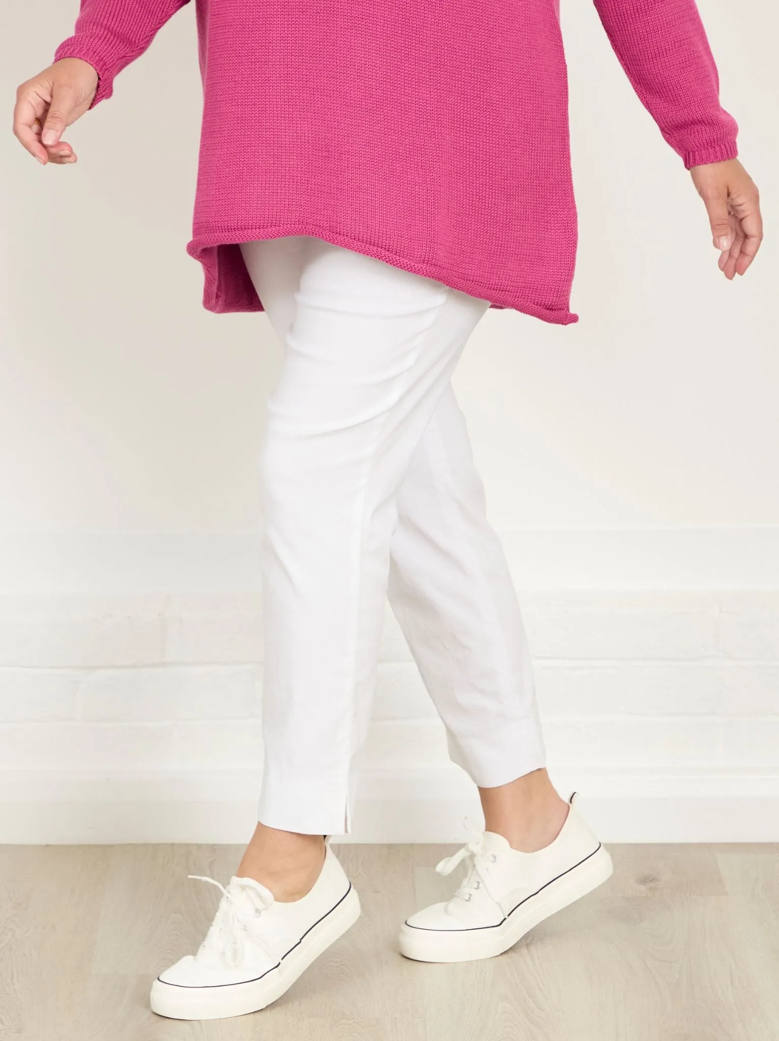 Movement Comfort Marie FL by ROBELL Stretch Trouser - White