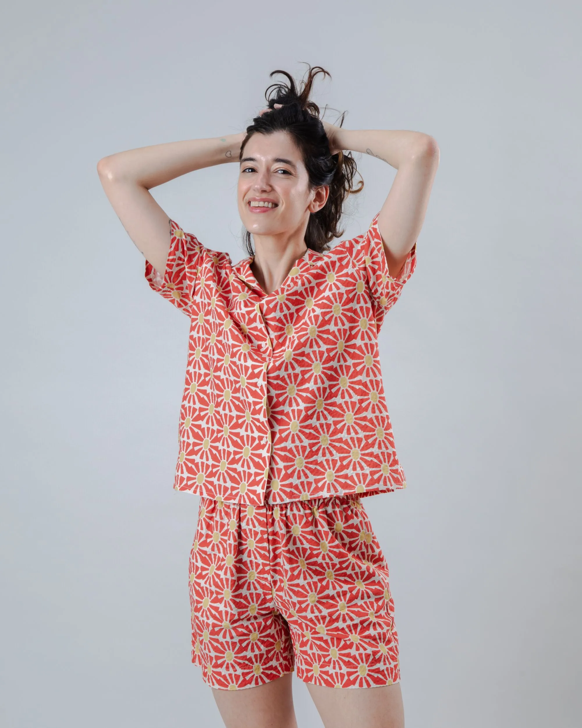 Marisol Roxy Short Red Reinforced Stress Points graduation season