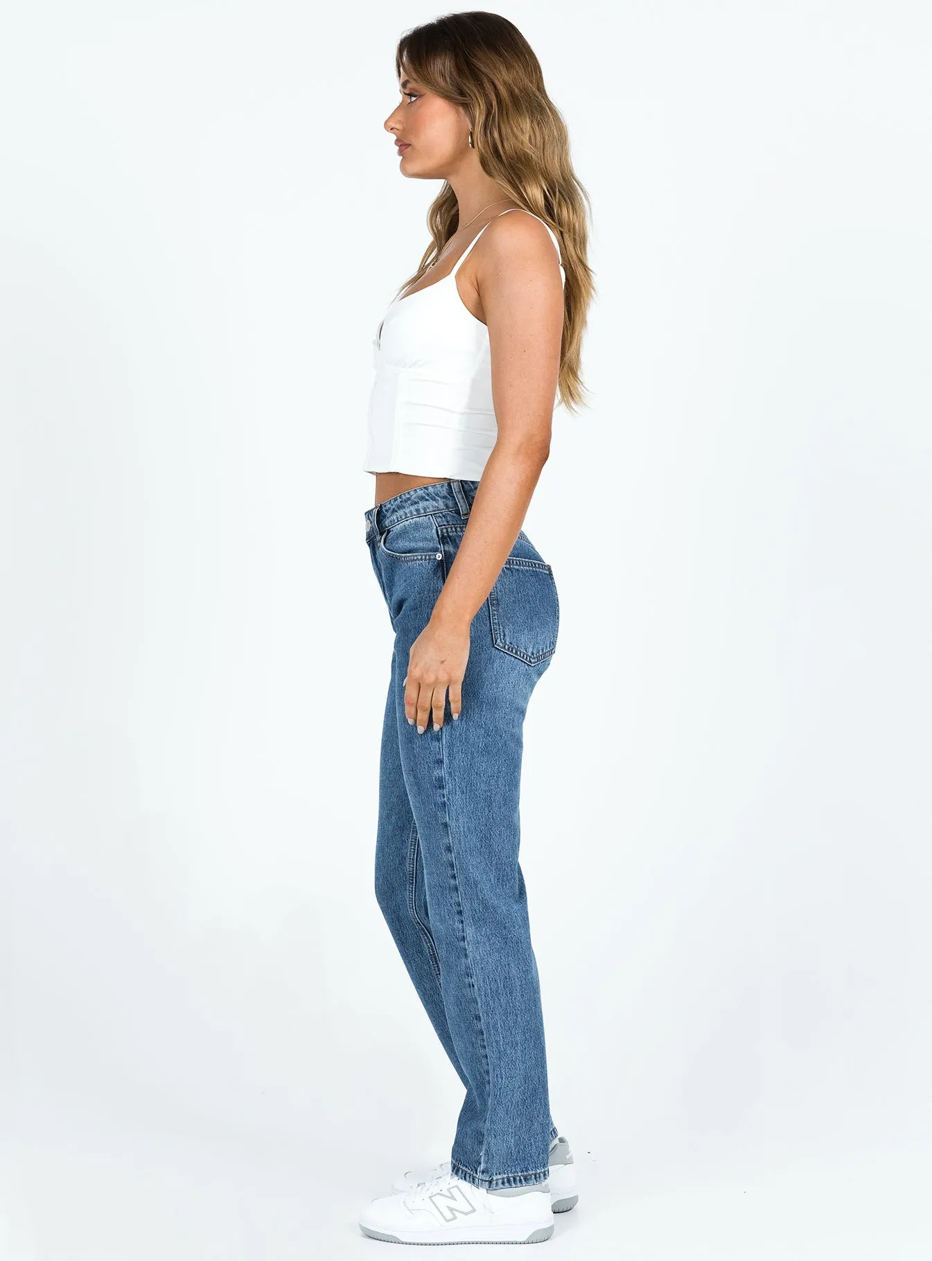 Marsher Slouch Jeans Mid Wash Denim Iconic Outfit Comfy Choice