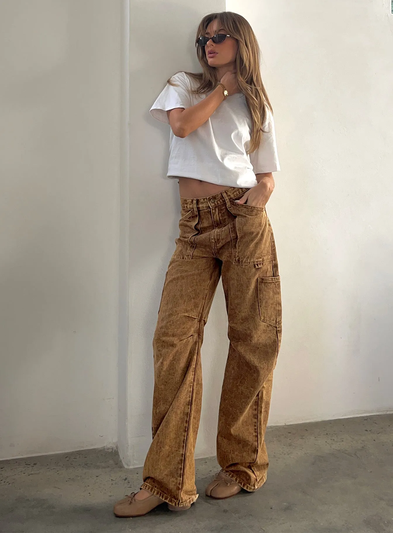 Daily Mix Simple Aesthetic Miami Vice Jeans Stone Wash