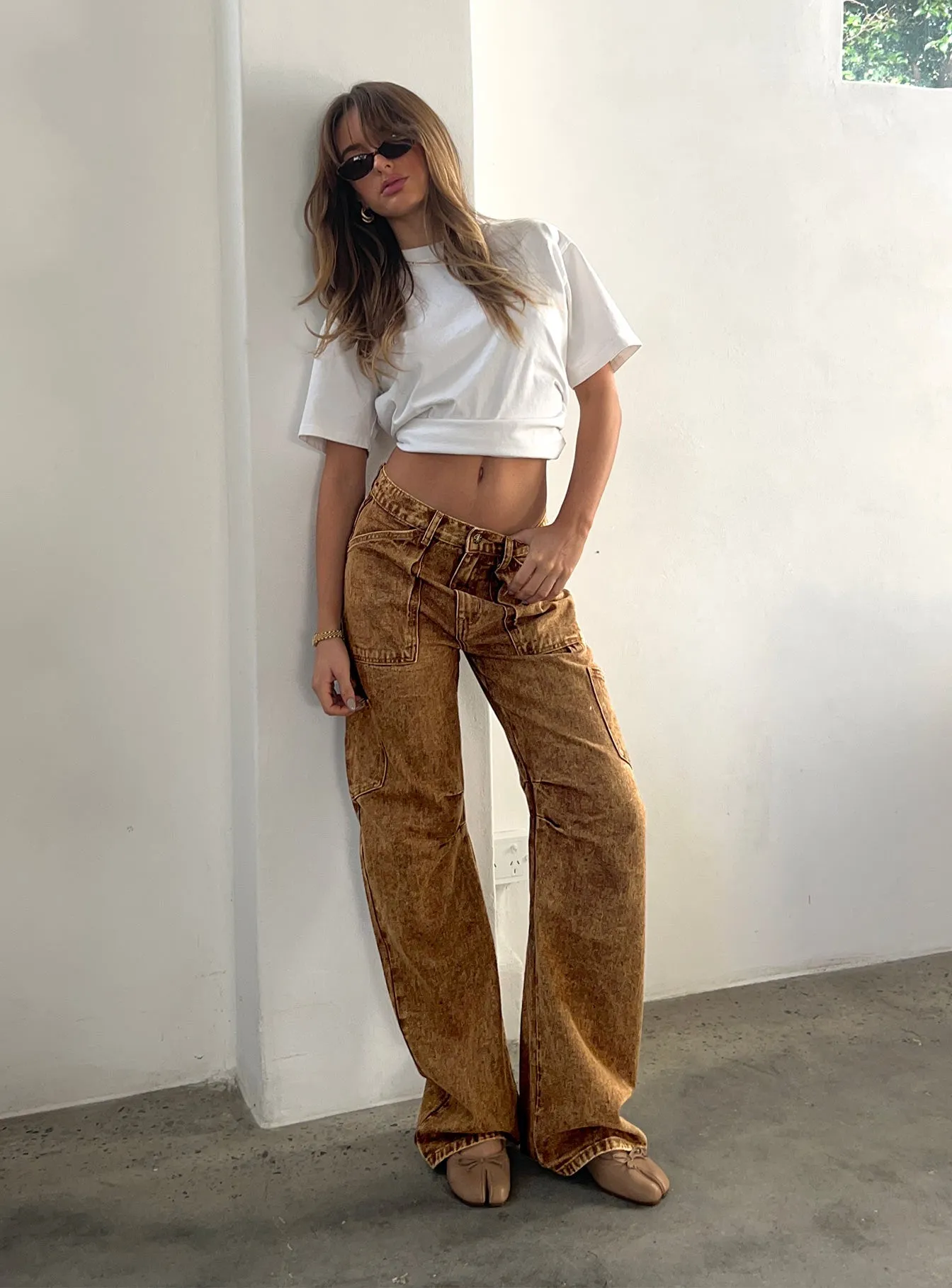 Holiday Vibes Date Night Lightweight Miami Vice Jeans Stone Wash