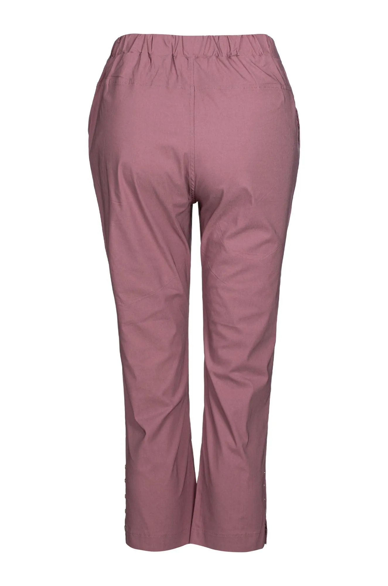 Ultra Stretch Micro Stretch Mid Calf Pants | DUSKY ROSE | 2163C1