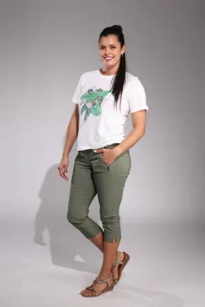 Mid Calf Pant | OLIVE | 2161C1 Practical Style