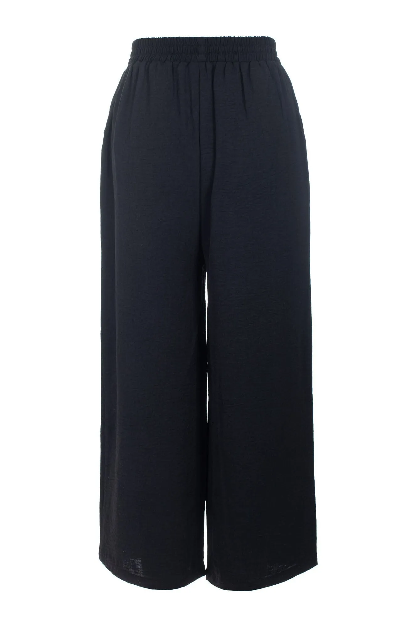 AntiSlipWaistband Thermal Insulation Layer Mid Calf Pants | Black | 7362C1