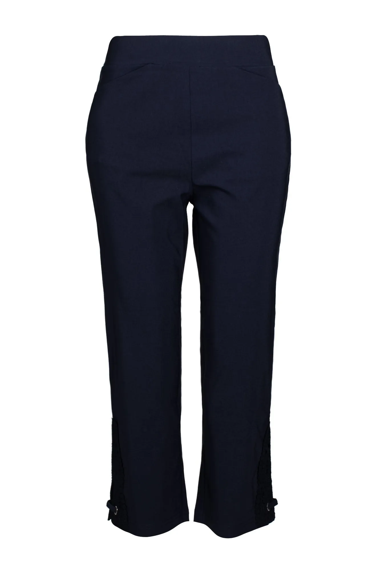 Mid Calf Pants | NAVY | 6301C1 tailored look QuickDryTech