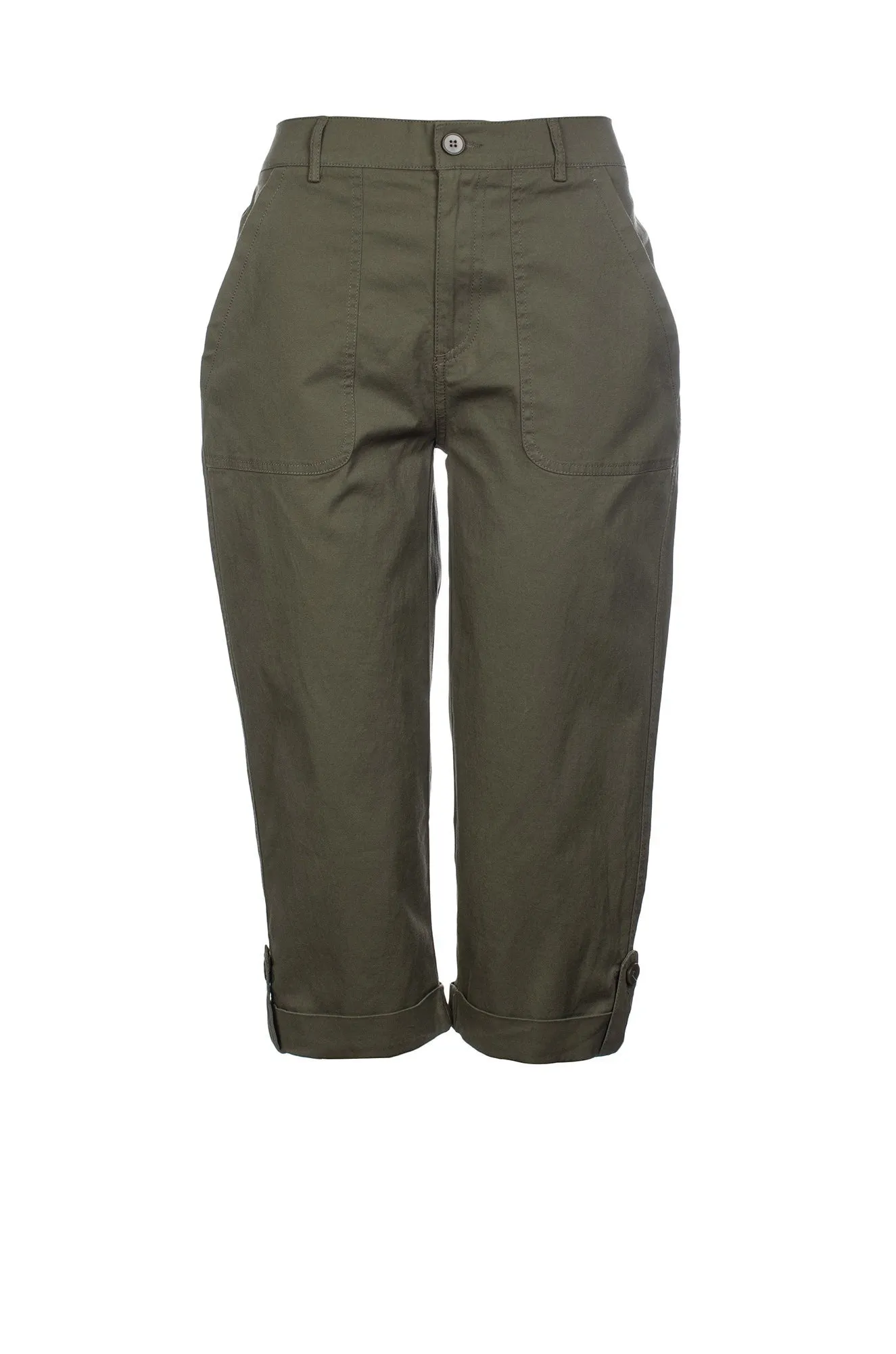 Seamless Comfort Mid calf Pants | OLIVE | 6812C1