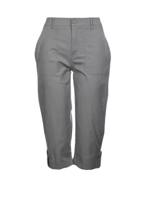 Cropped hem Mid calf Pants | SILVER | 6812C1