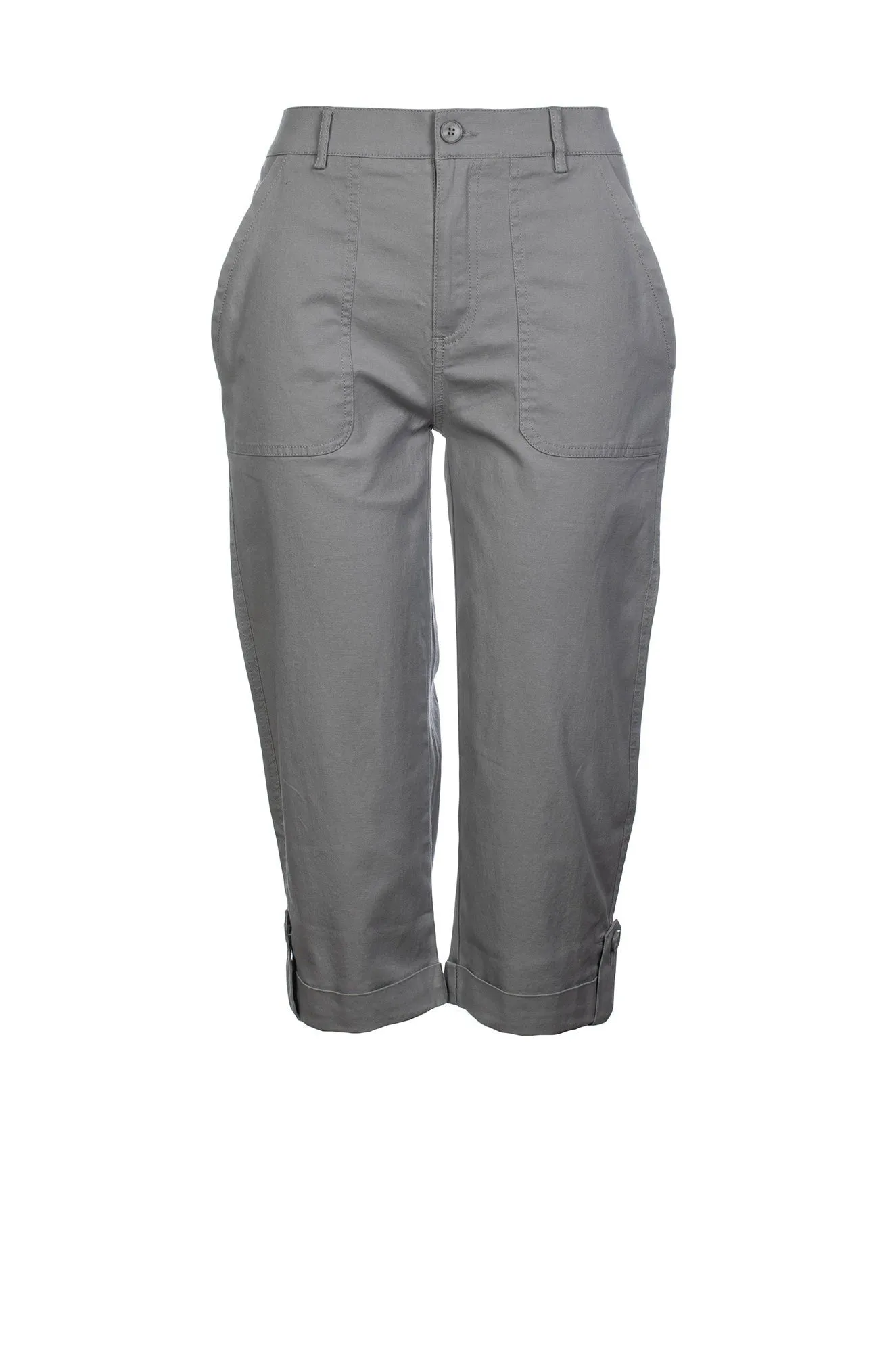 Cropped hem Mid calf Pants | SILVER | 6812C1