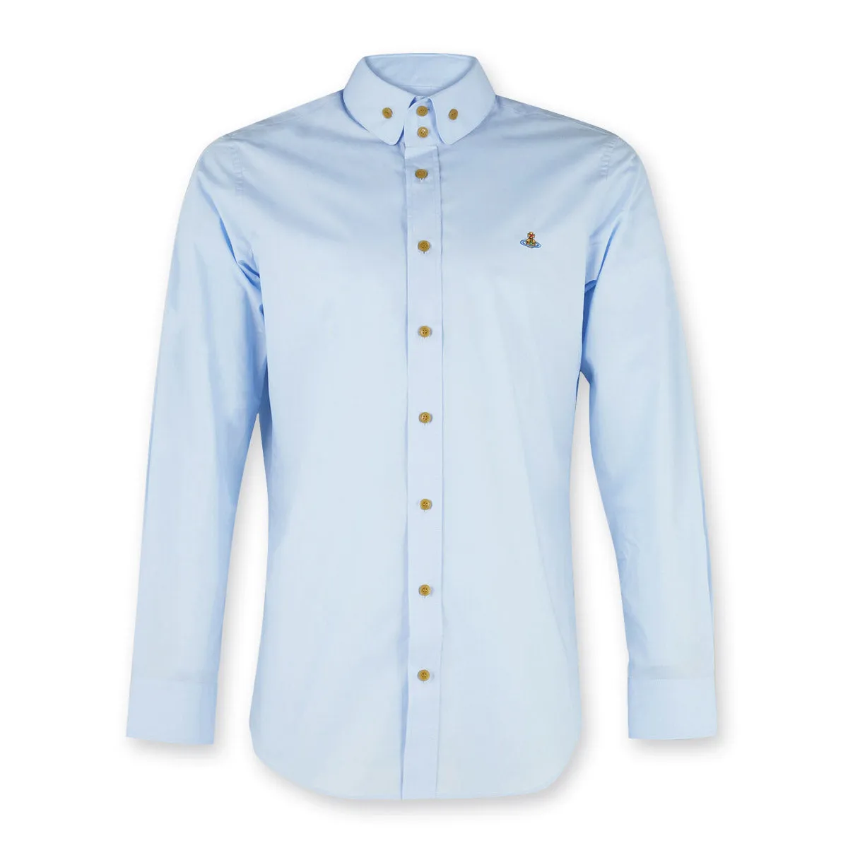 Vivienne Westwood - 2 Button Krall Shirt in Light Blue Relaxed and Comfy